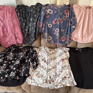 Maurices & Lauren Conrad Blouse Lot, L/XL